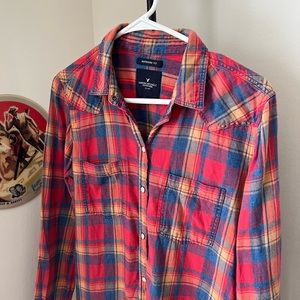 American Eagle Boyfriend Fit Flannel. Size S.